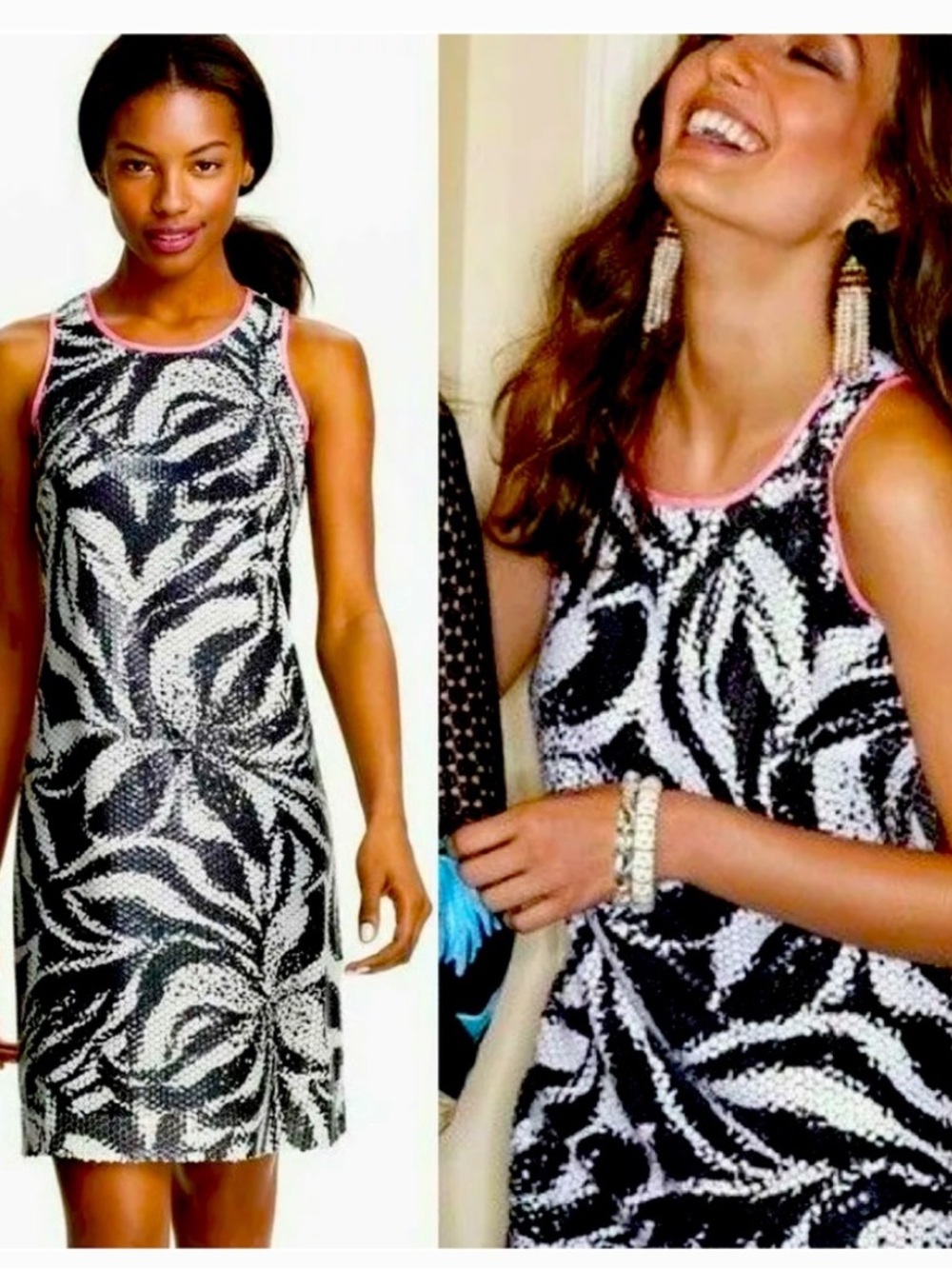 Lilly Pulitzer NWT Sneak a peak sequin mini shift dress size 2